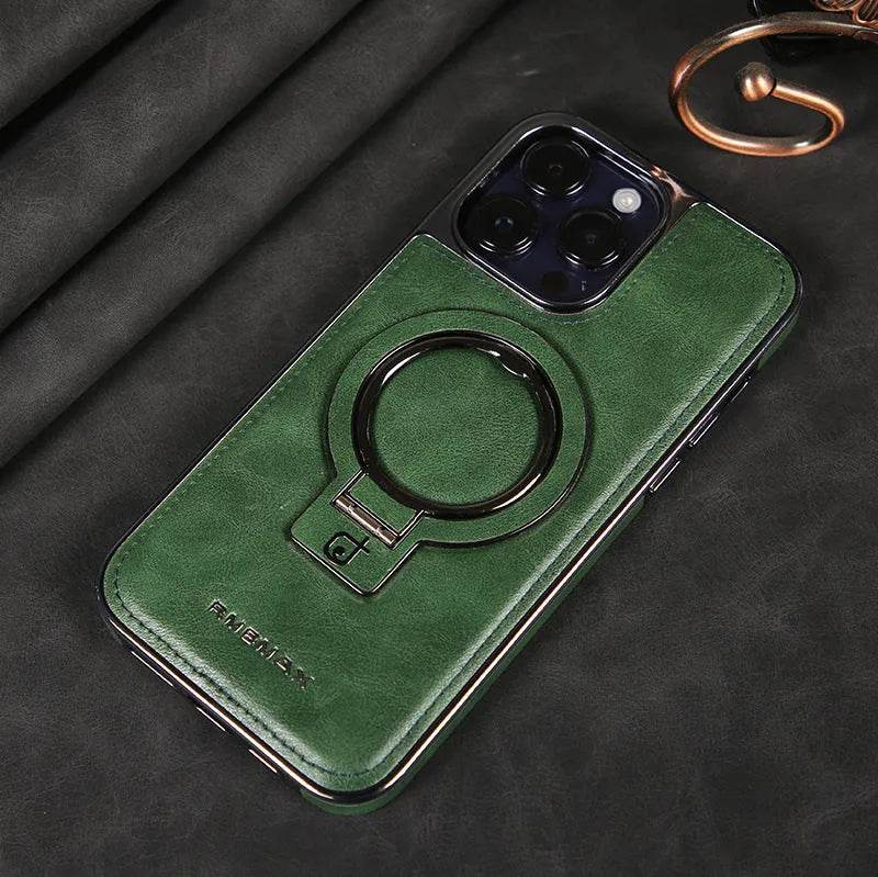 Luxury Magnetic Bracket Phone Case Business Drop-resistant Leather Case - EX-STOCK Canada