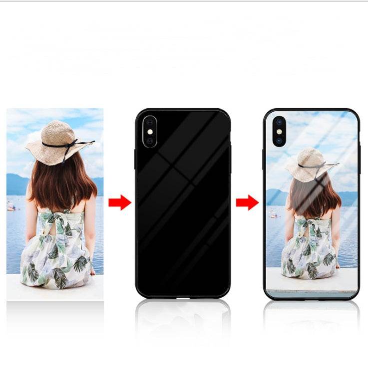 Personalized Customized phone case tempered glass case for iphone and Samsung - EX-STOCK Canada