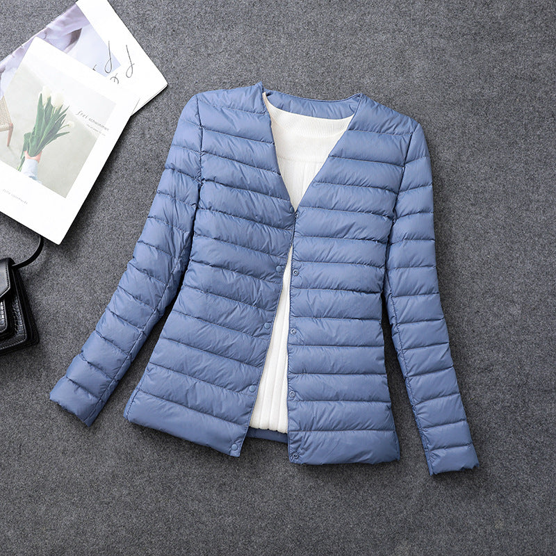 Chaqueta Térmica Ligera de Interior para Mujer con Cuello Redondo - EX-STOCK Canada