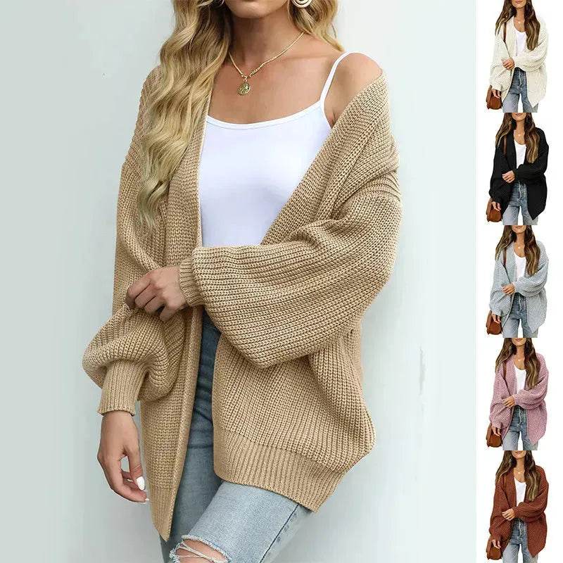 Fall fashioned jacket Knitted Cardigan sweater for women - EX-STOCK Canada