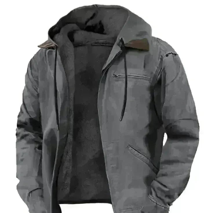 Multi-Color Digital Printing Hooded Sweater Brown Lining Cotton-padded Jacket - EX-STOCK CANADA