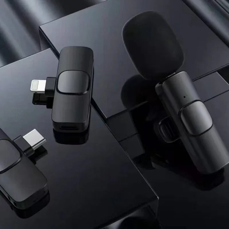 Short Video Shooting Mobile Phone Live Broadcast Wireless Lavalier Microphone EX-STOCK Canada