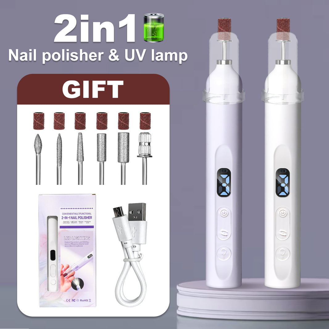 Electric Nail Drill With Drill Bit And Sanding Belt - Cordless Professional Nail Polish For Nail And Foot Care, Portable Nail Drill Machine Kit For Acrylic Gel Nails, Beginner's Nail Technique Supplie EX-STOCK Canada