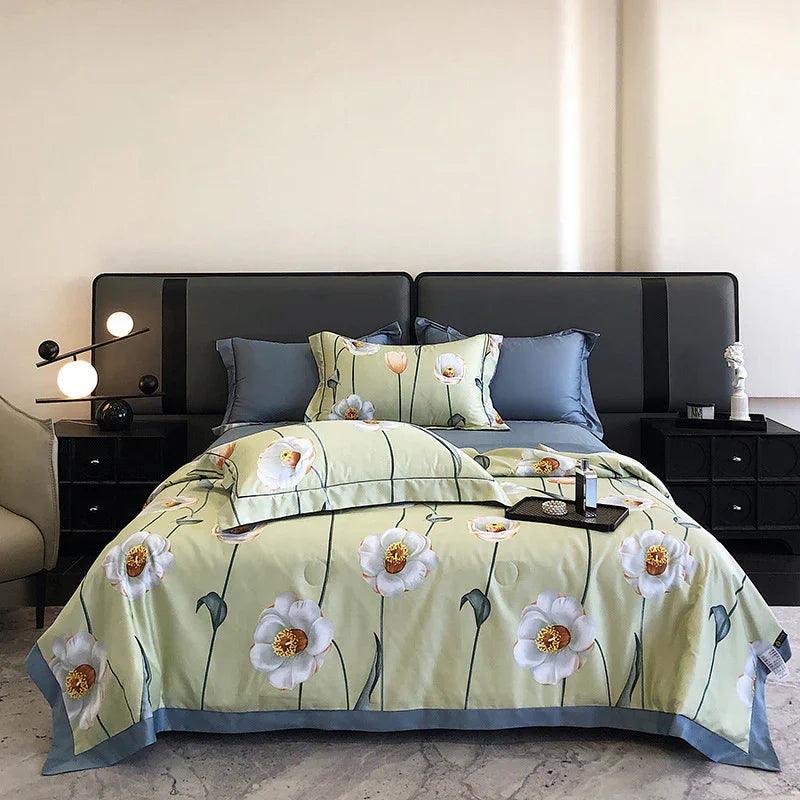Housse de couette rafraîchissante d'été en Tencel lavable et aéréeEX-STOCK Canada