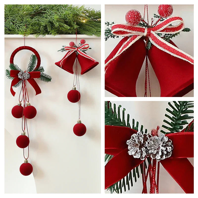 Exquisite Christmas Shop Windows Tree Hanging Decorations Ornaments Festival Party Atmosphere Decoration Props Christmas Bells EX-STOCK Canada