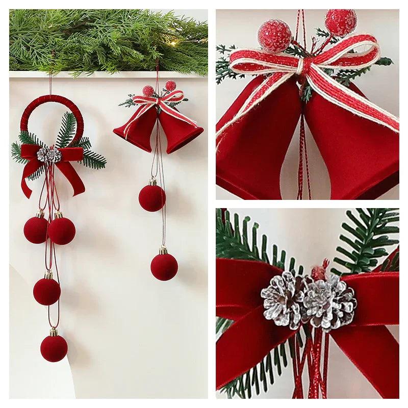 Exquisite Christmas Shop Windows Tree Hanging Decorations Ornaments Festival Party Atmosphere Decoration Props Christmas Bells EX-STOCK Canada