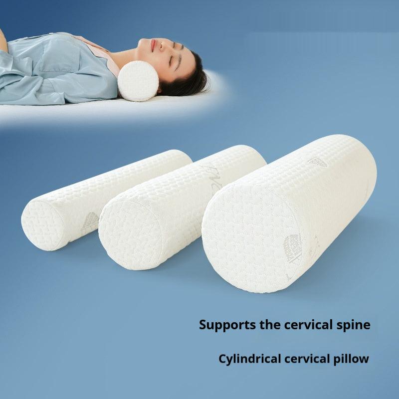 Oreiller cylindrique rond en mousse à mémoire de forme pour soutien cervical - EX-STOCK Canada