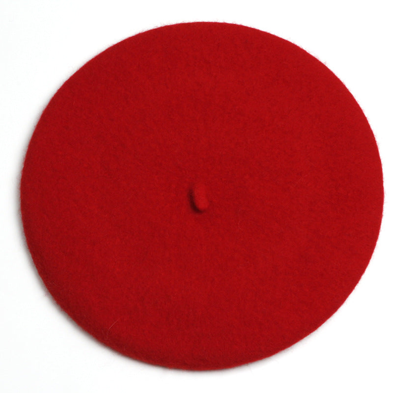 Autumn And Winter Hat Women's Wool Beret | EX-STOCK product gallery photo 13