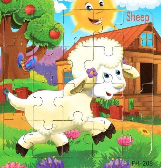 Wooden jigsaw puzzle toy - EX-STOCK Canada