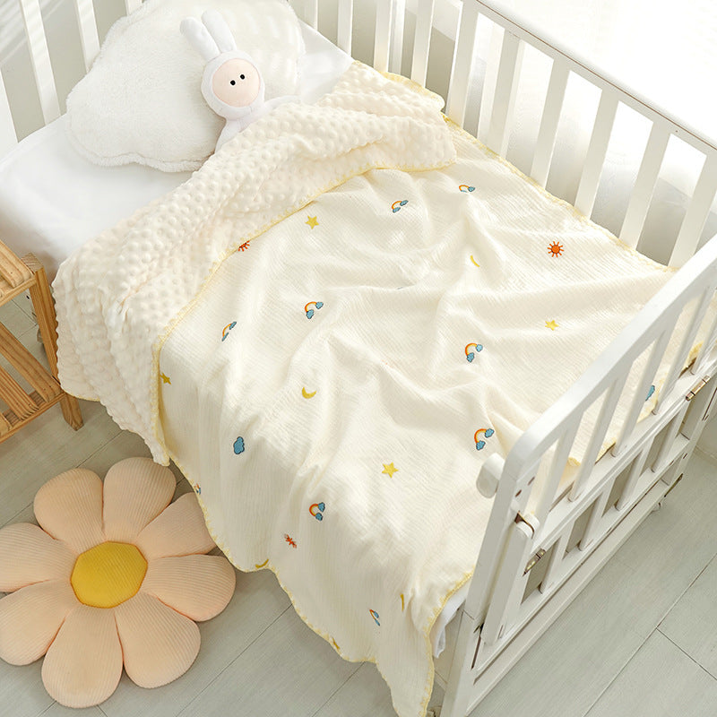 Doudou Blanket Baby Blanket Crepe Newborn Soothing Blanket EX-STOCK Canada