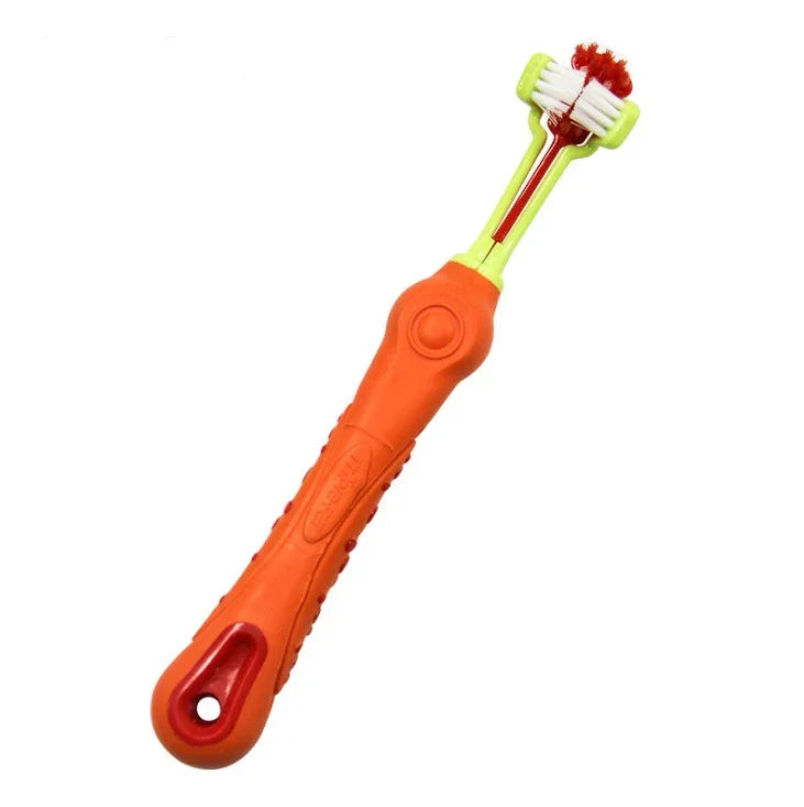 Brosse à dents pour animaux à trois côtés Brosse pour chien Mauvaise haleine Tarte dentaire Soin des dentsEX-STOCK Canada