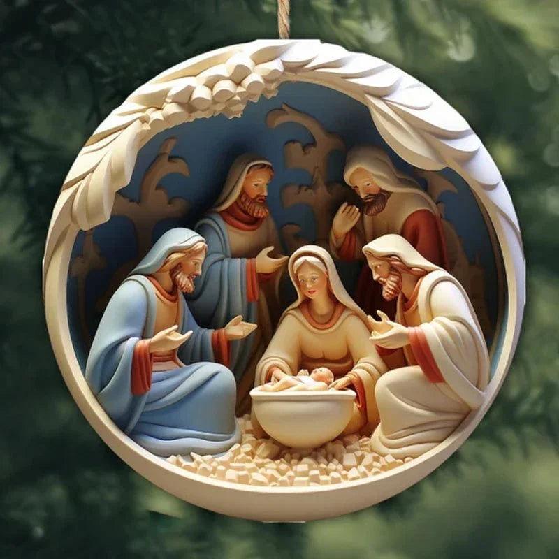 Creative Christmas Acrylic Car Decoration Pendant EX-STOCK Canada