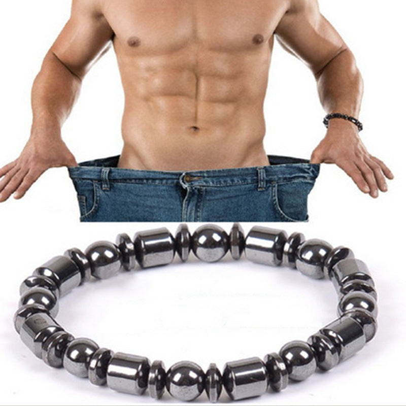 Man showing off a waist trainer with a close-up of the waist trainer on a white background.