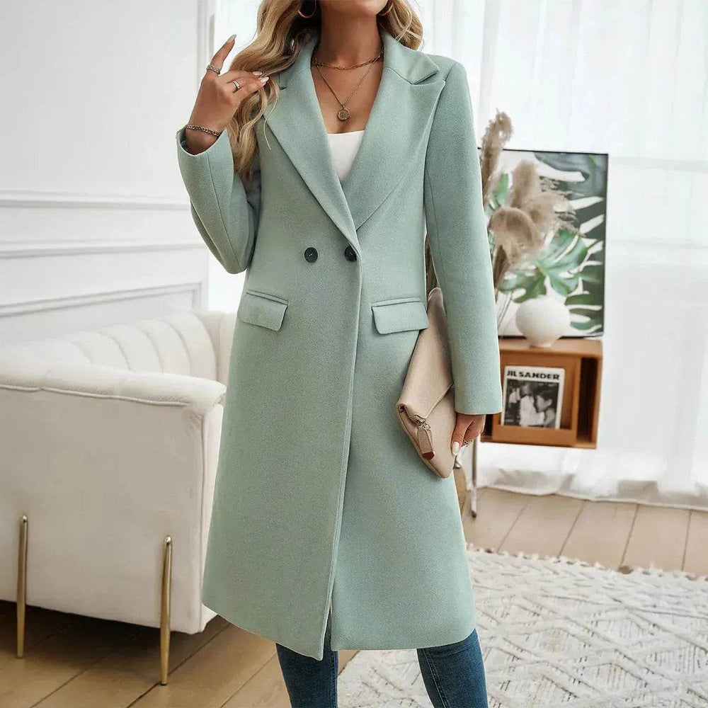 Winter Classy Lapel Trench Coat for women - EX-STOCK Canada