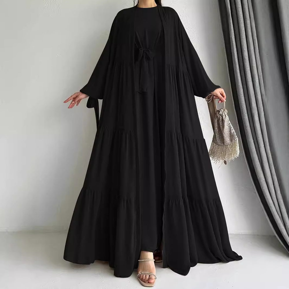 Muslim Solid Color Vest Dress Fashion EX-STOCK Canada