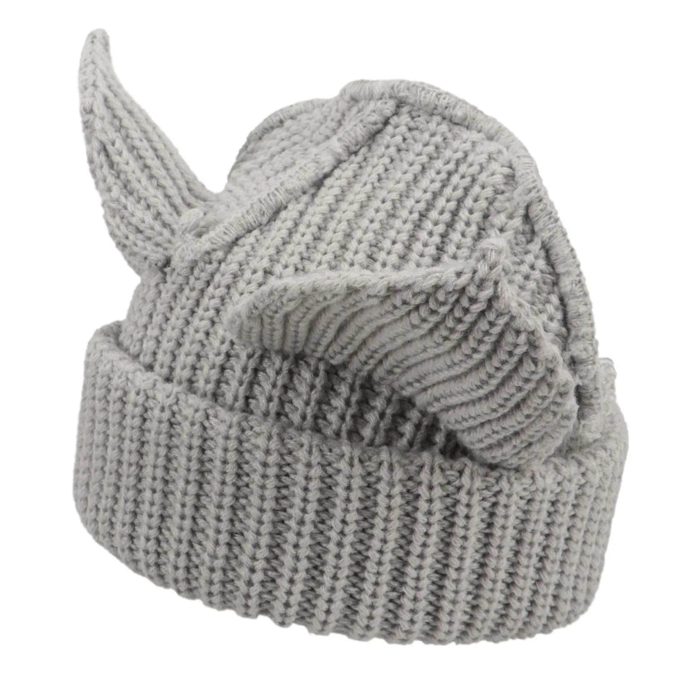 Devil Ears Thickened All Acrylic Knitted Beanie Hat - EX-STOCK Canada