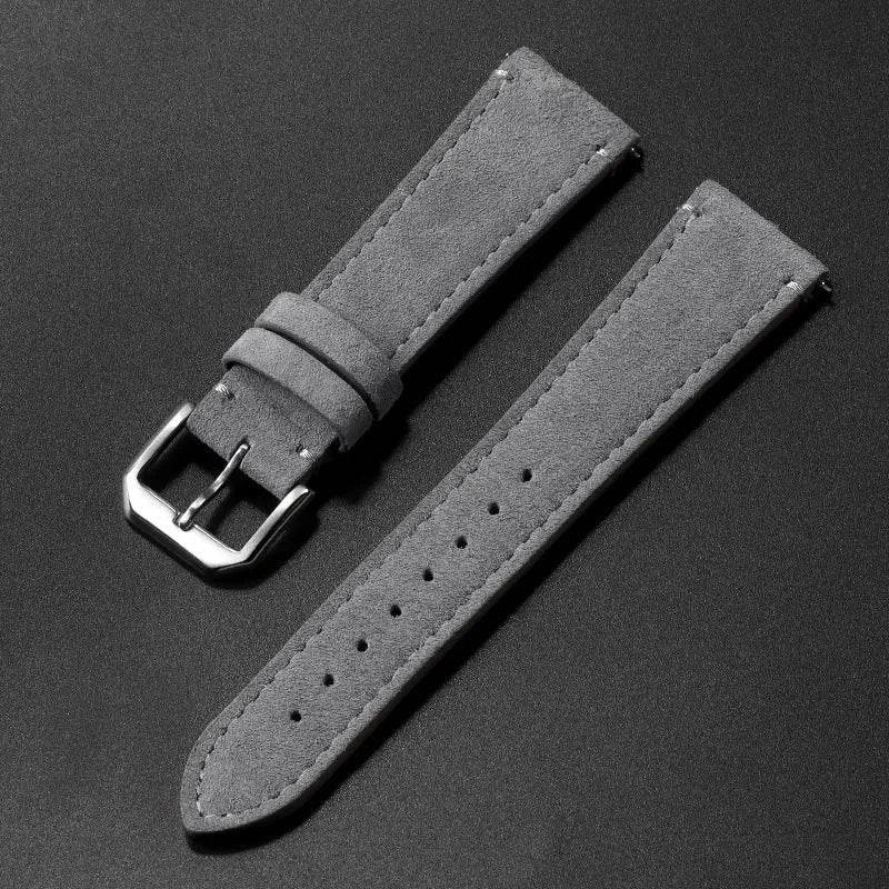 Suede Leather Strap Quick Release Watch Band - EX-STOCK Canada