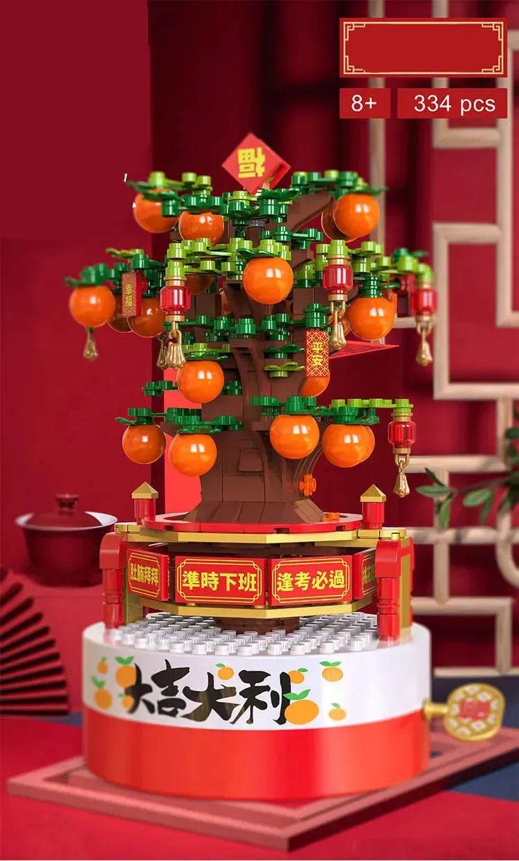 DIY Building Blocks Music Box Christmas Tree Model Desktop Decoration Ornaments Gift Box For Woman Kids Present New Year Gifts - EX-STOCK Canada