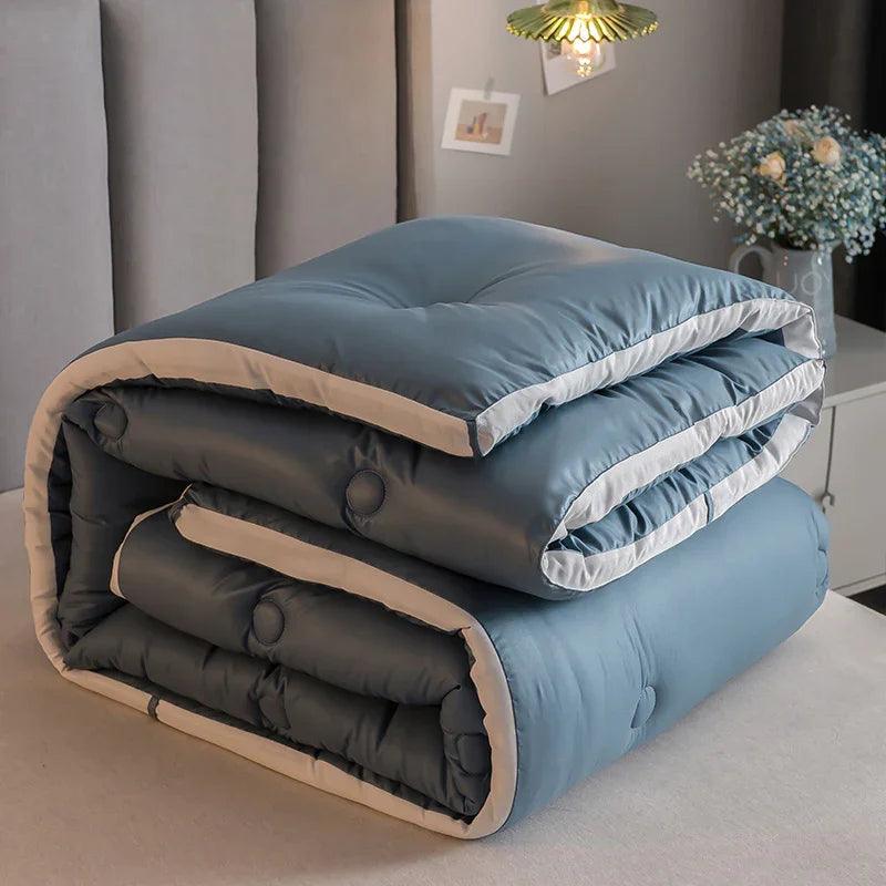 Simple Style Embroidered Skin-friendly Down Velvet Duvet EX-STOCK Canada
