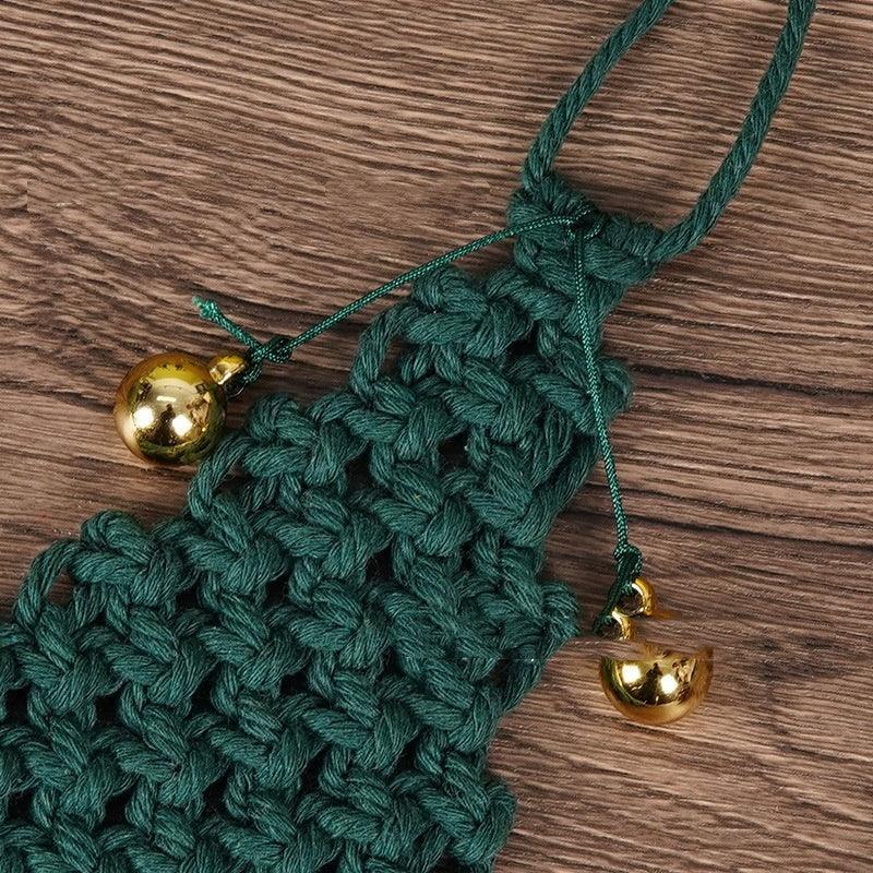 Hand-woven Cotton String Christmas Tree Decoration Pendant EX-STOCK Canada
