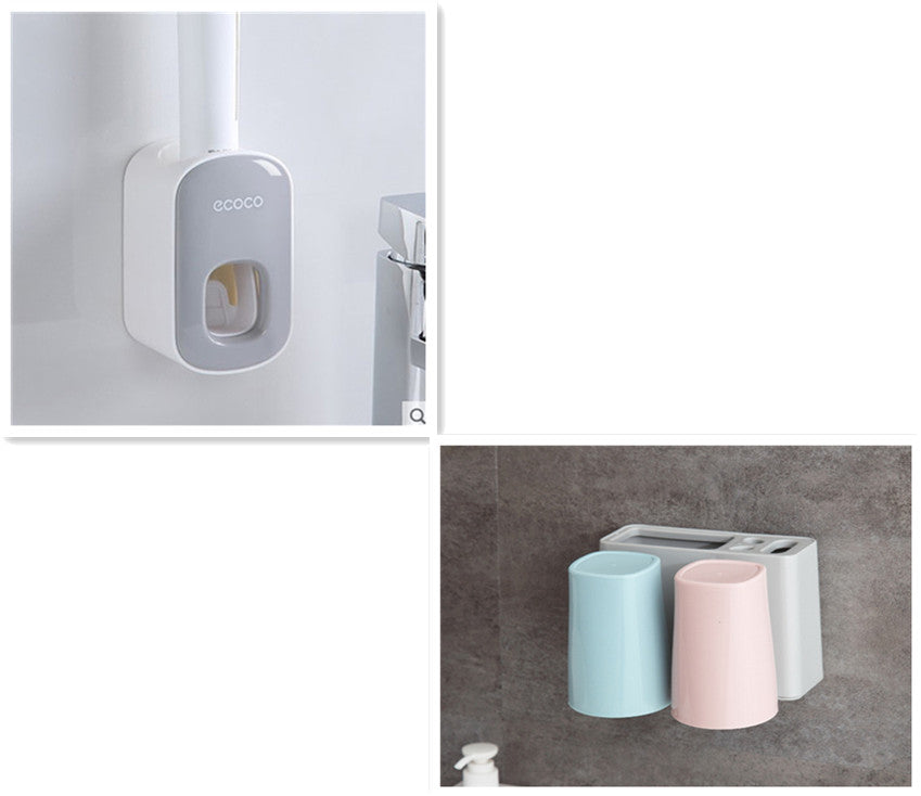 Wall Mounted Automatic Toothpaste Holder Bathroom Accessories Set Dispenser EX-STOCK Canada