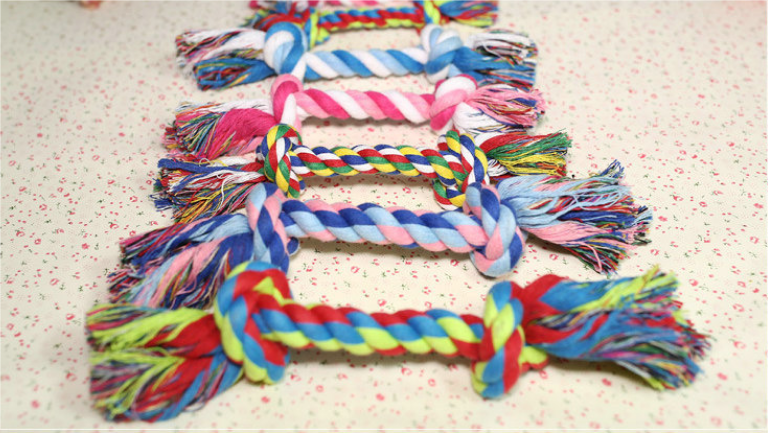Dog rope chew toy product view