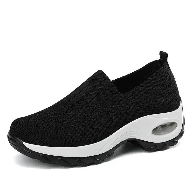 Mesh Sports Shoes Breathable Slip On Air Cushion Sneakers Casual Thick Bottom Heightened Shoes for Women - EX-STOCK Canada