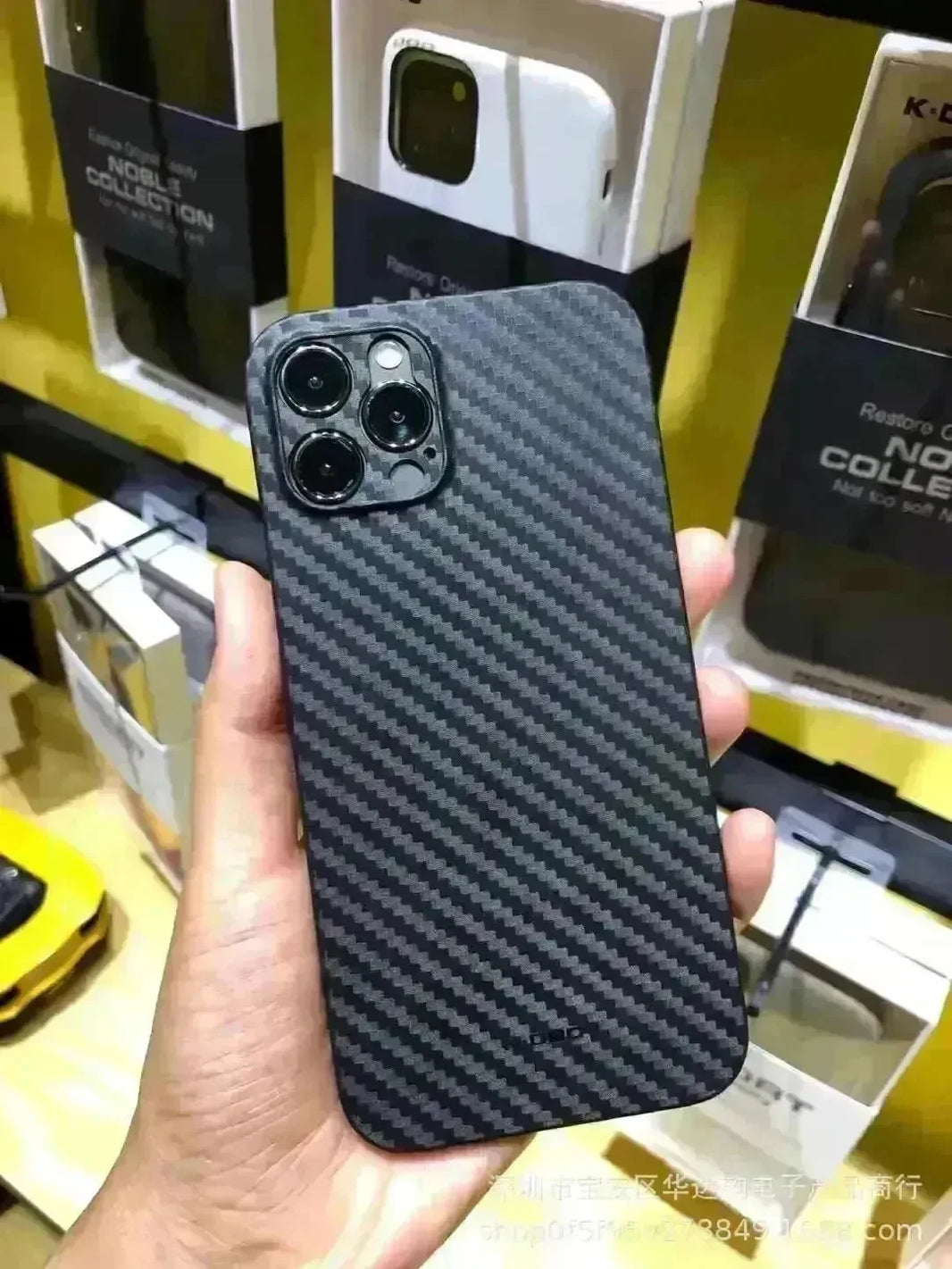 Lightweight Carbon Fiber Textured Case Phone Case Cover - EX-STOCK CANADA