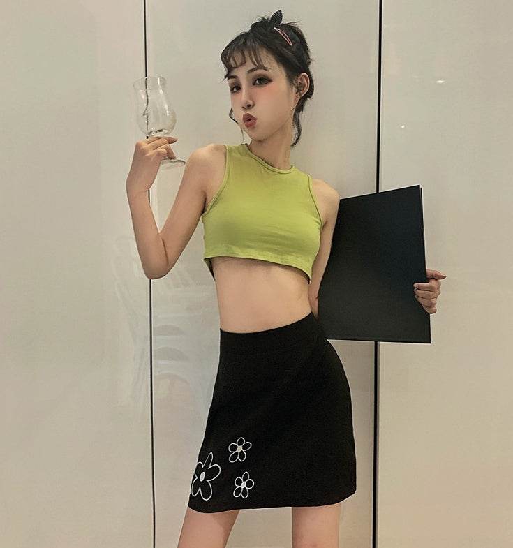 Summer Halter neck tank Tops and Skirt Outfit set - EX-STOCK Canada