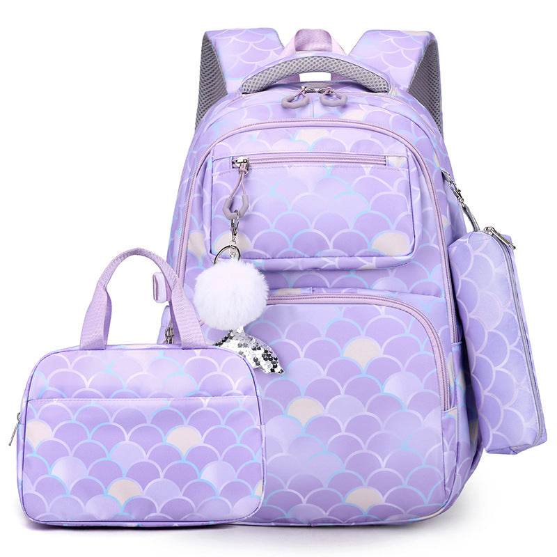 3 in 1 set Primary School Girls Backpack Lunch Bag and Pencil Pouch - EX-STOCK Canada