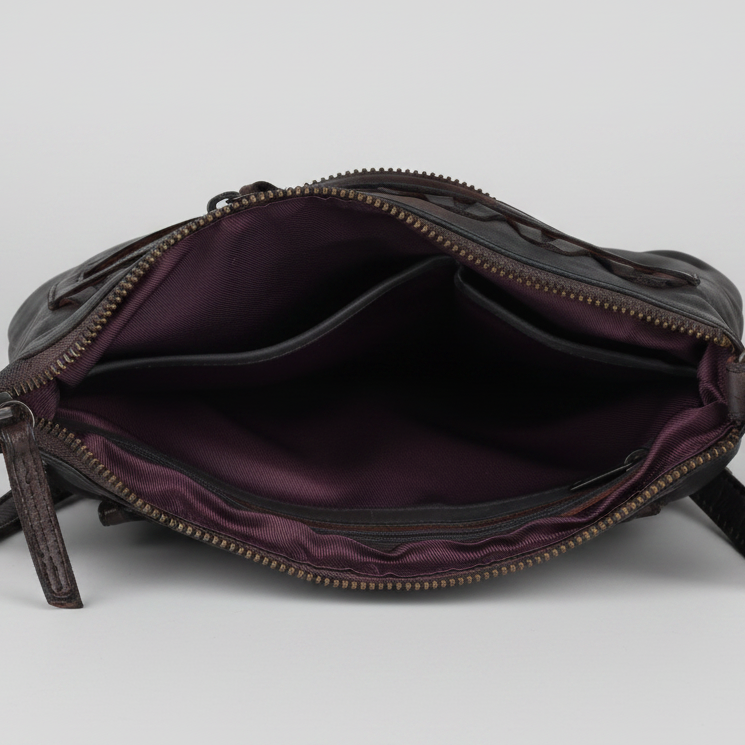 Sac bandoulière en cuir MET V Stitch