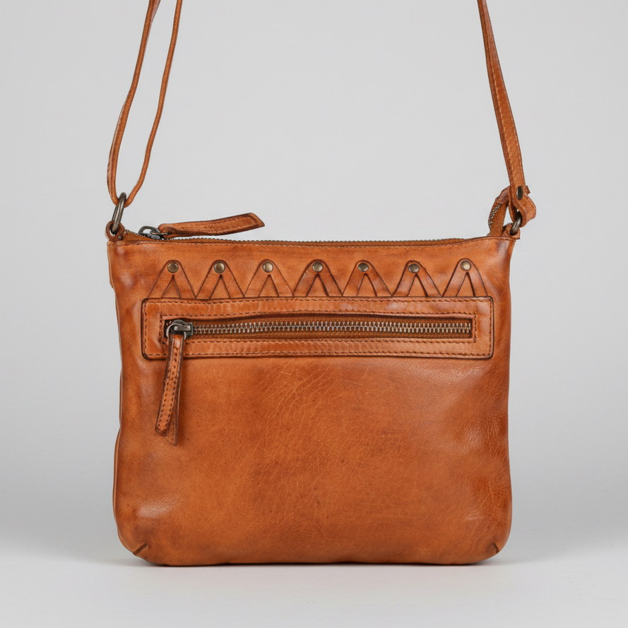 Sac bandoulière en cuir MET V Stitch