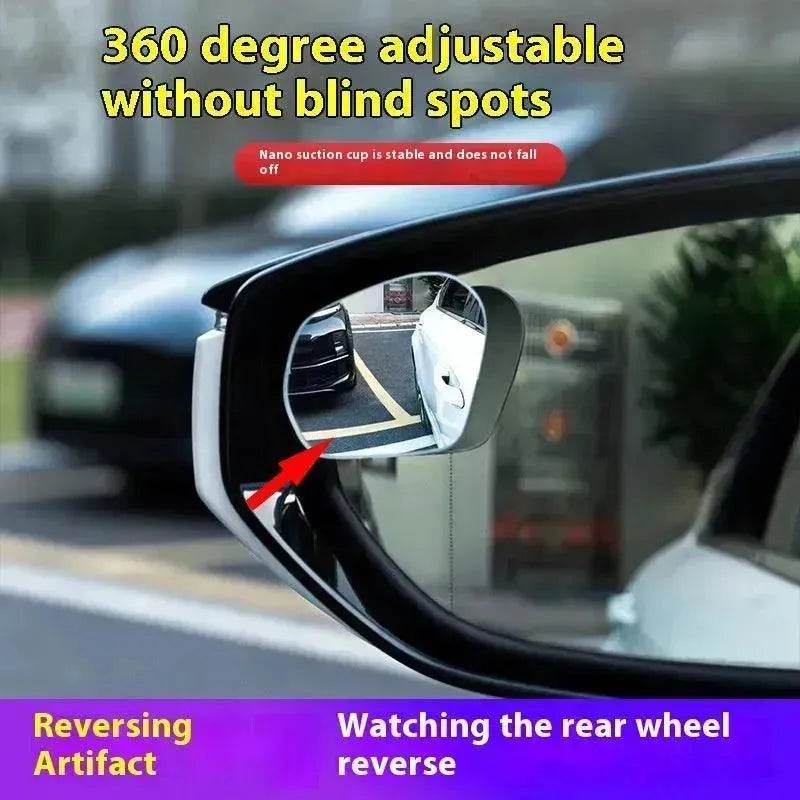 360 Degree High-definition Wide-angle Suction Cup Car Small Circular Rearview Mirror - EX-STOCK Canada