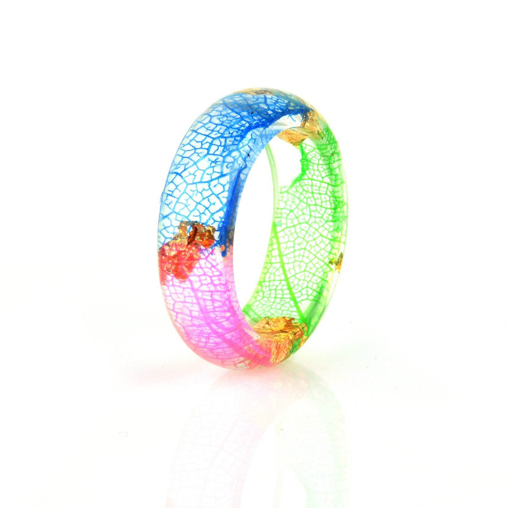 Dried flower resin ring - EX-STOCK Canada