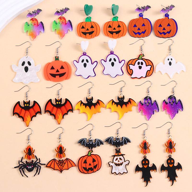 European And American Halloween Series Acrylic Earrings Color - EX-STOCK Canada