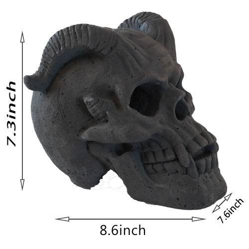 Refractory Materials Fireproof Imitated Human Fire Pit Skulls Gas Log For NG, LP Wood Fireplace, Firepit, Campfire, Halloween Decor, BBQ - EX-STOCK Canada
