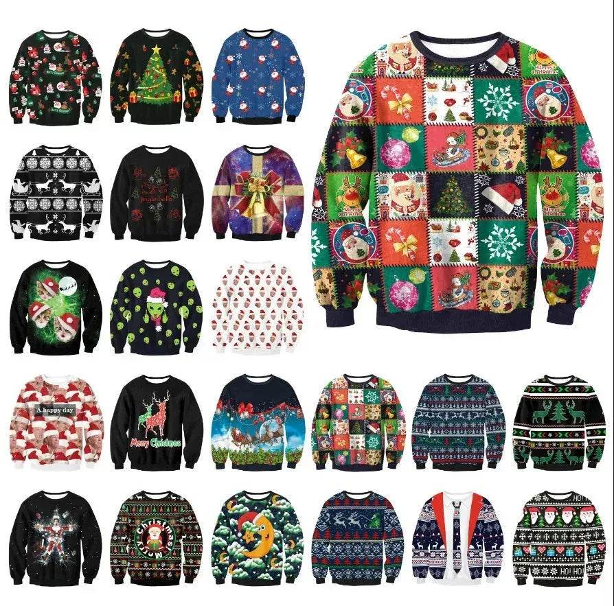 UGLY CHRISTMAS SWEATER Vacation Santa Elf Funny Womens Men Sweaters Tops Autumn Winter Clothing - EX-STOCK Canada