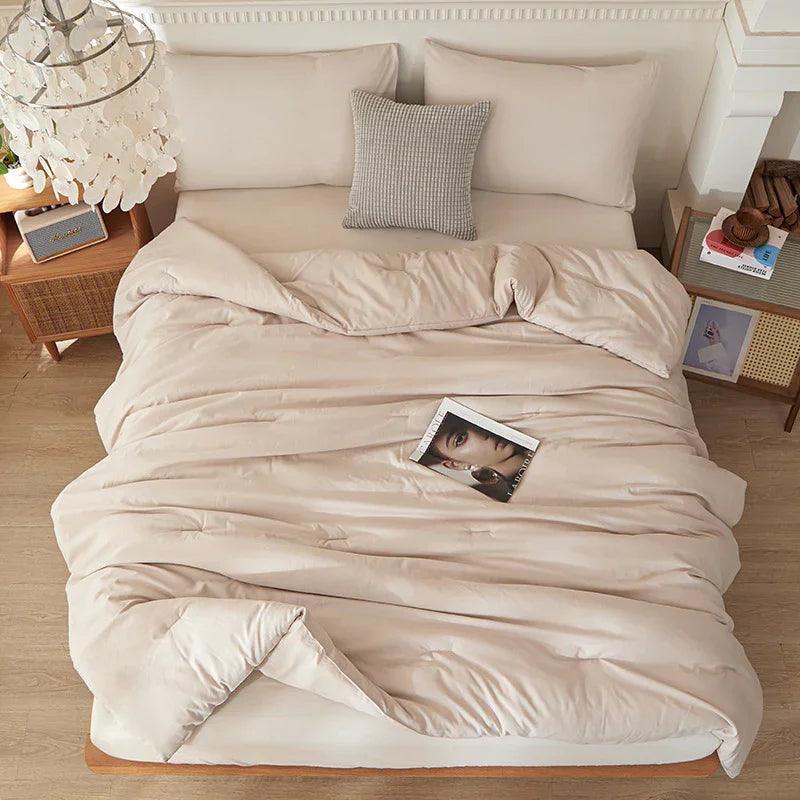 Couette synthétique transfrontalière Amazon Temu pour toutes saisons, insert de couette en coton lavé brossé, vente en gros en usine pour le commerce extérieurEX-STOCK Canada