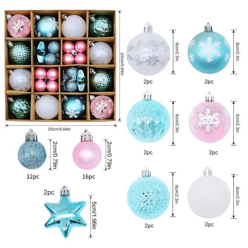 Christmas Decoration 6cm Electroplating Plastic Ball - EX-STOCK Canada
