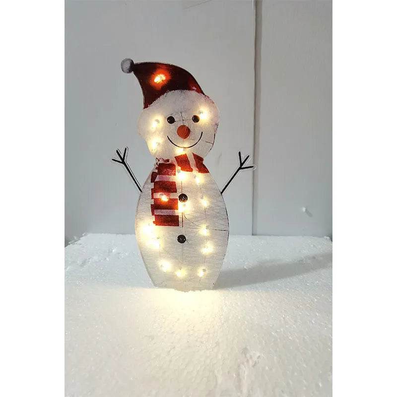 Christmas Scene Decoration With LED Lights Christmas Snowman Ornaments - EX-STOCK Canada