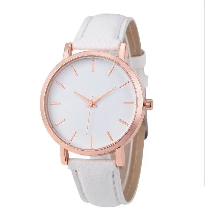 Unisex Leather quartz watch - EX-STOCK Canada