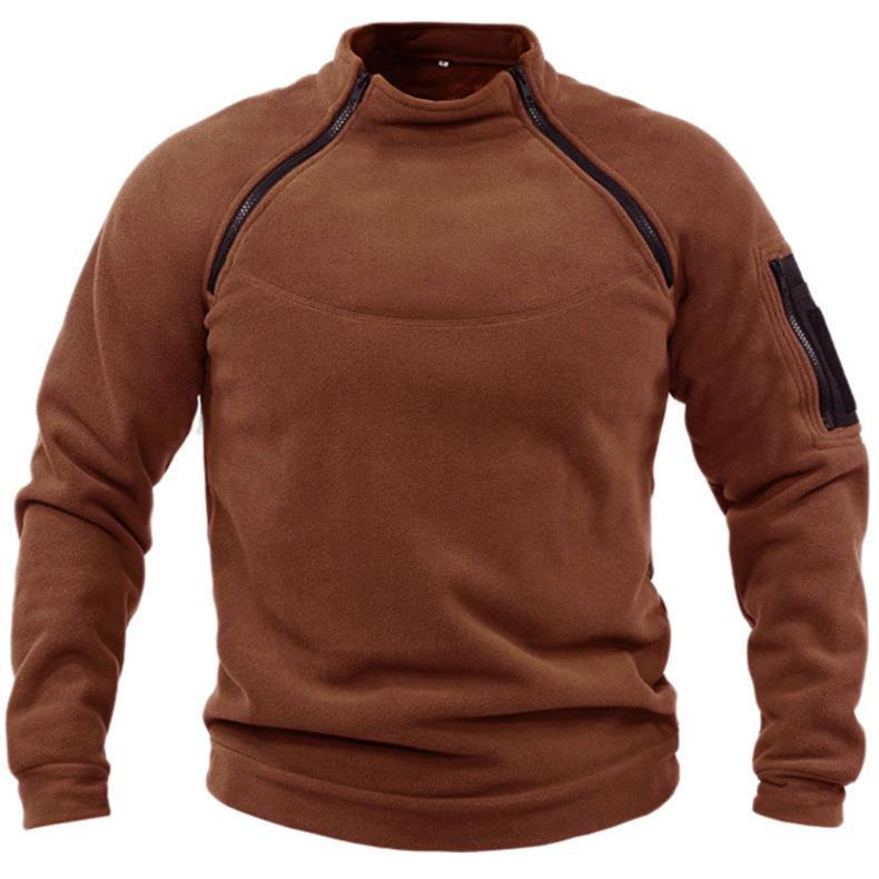 Stand Collar Men's Sweater Warm And Loose Solid Color Clothing EX-STOCK Canada