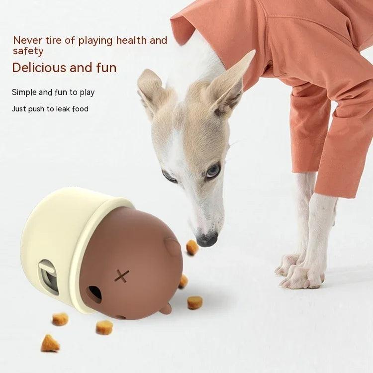 Pets Leakage Food Feeder Dog Interactive Training Toy Ball Natural Rubber Chew Dog Food Ball Snack Food Feeder Cat Puzzle Games Toy Pet Products EX-STOCK Canada