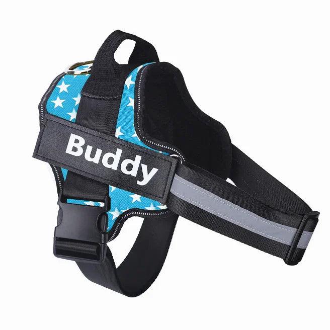 Harnais pour chien personnalisé ANTI-TRACTION Réfléchissant Respirant Harnais ajustable pour animaux de compagnie Gilet pour petit et grand chien Patch personnalisé Fournitures pour animauxEX-STOCK Canada