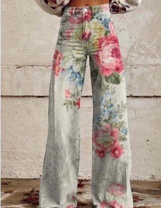 Women's Flared Thin Casual Pants