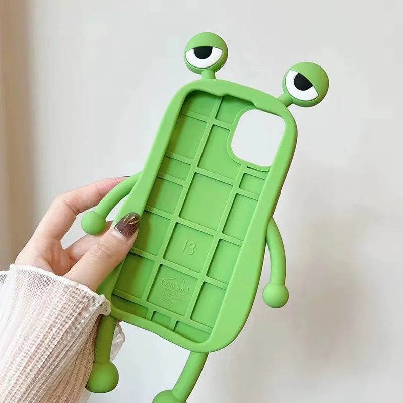 Cute Frog Cartoon Shockproof Bumper Phone Case for Girls - EX-STOCK Canada
