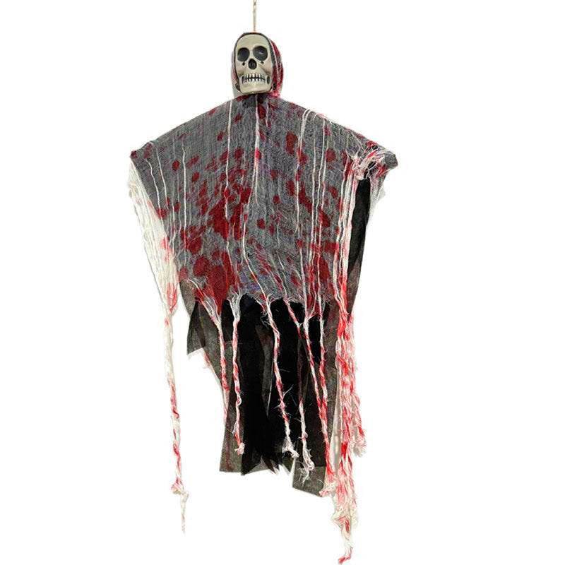 Halloween Decoration Blood-dyed Luminous Skull Hanging Ghost Outdoor Ornaments - EX-STOCK Canada