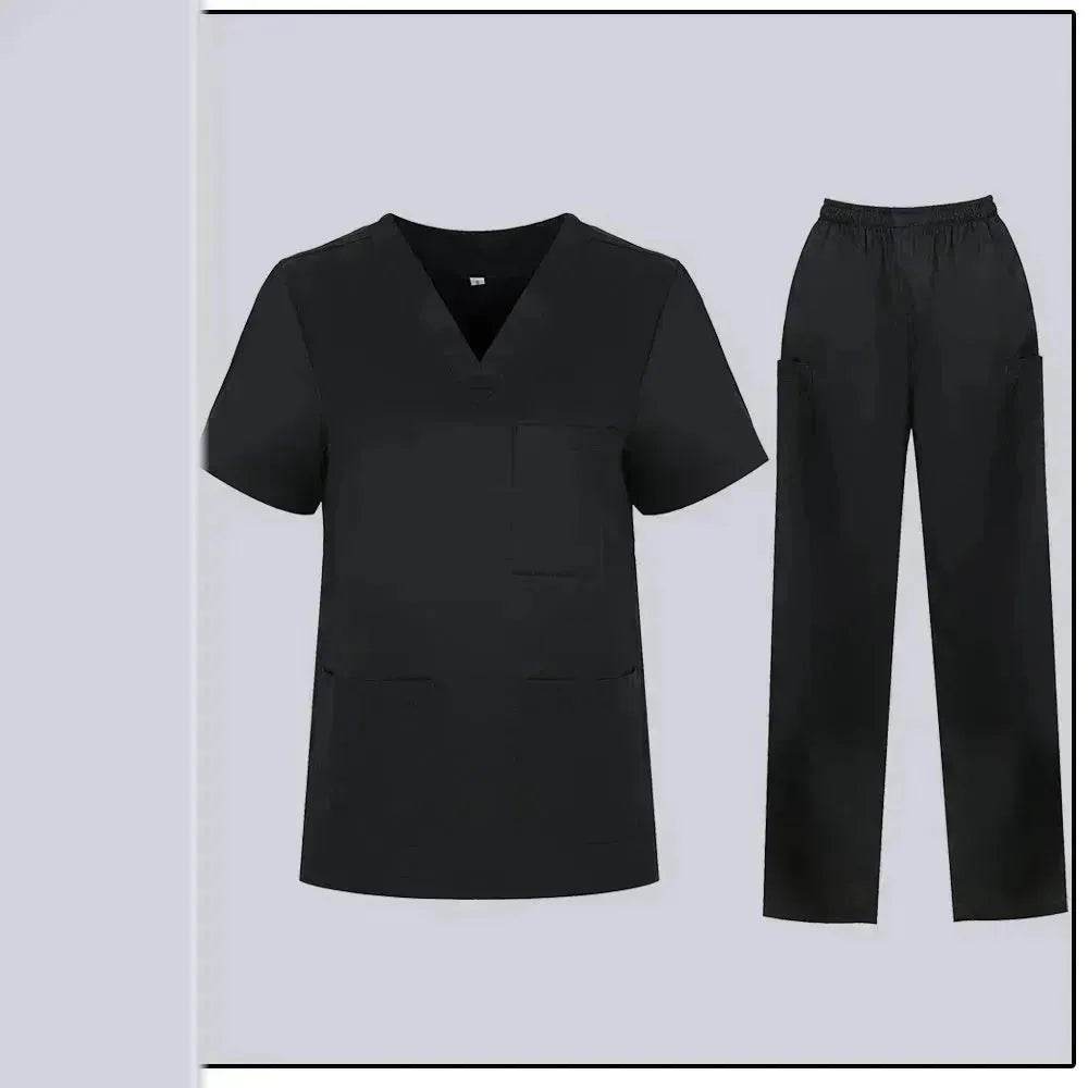 Women Nurse Uniform Female - Hospital Nurse Costume - V Neck Top Pants Set - EX-STOCK Canada