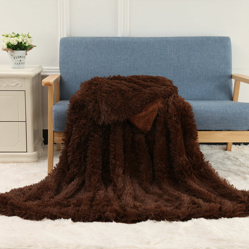 Plush Blanket Double-layer Blanket Multifunctional EX-STOCK Canada