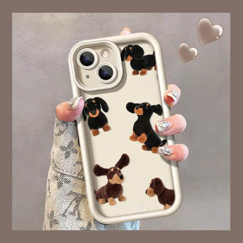 Cream Sausage Dog Phone Case - EX-STOCK Canada